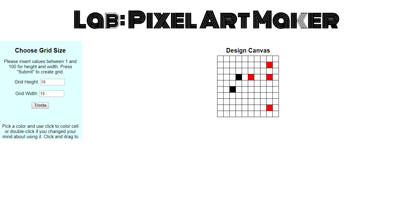 webdesign pixel art project udacity
